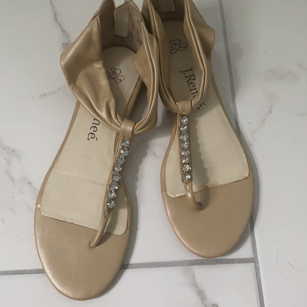 Beige J. Reneé Sandals - Picture 2 of 5